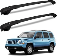 FengYu Roof Rack Cross Bars for 2007-2017 Jeep Patriot Aluminum Roof Rails Crossbars Cargo Bars Rooftop Canoe Bike Kayak Car Snowboard Luggage Racks Carrier.