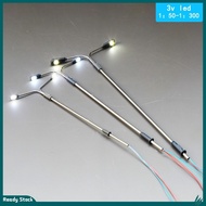Fstyle 10Pcs OO HO Scale Model Railway Two Head White Lamp LED Street Lights 10Cm