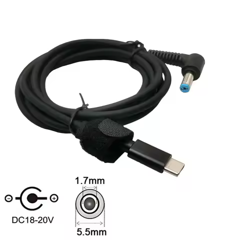 PD USB C to 5.5x1.7mm Male Adapter Slim Tip Converter Charge Connector for Acer Aspire E3 E5 V3 A114