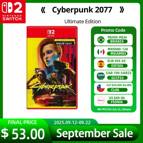 Nintendo Switch 2 Game Deals - Cyberpunk 2077 Ultimate Edition - Games Adventure Action and RPG Genr