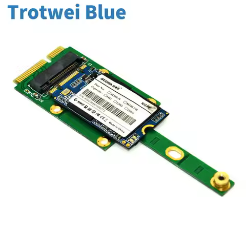 mSATA to M.2 NGFF Adapters Convert Card 6.0Gb/s NGFF M.2 SATA-Bus SSD B Key to mSATA Male Riser M.2 