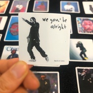 Kendrick lamar Sticker Waterproof Card Sticker K. Dot Merchandise American Rap Hip Hop Singer Mobile