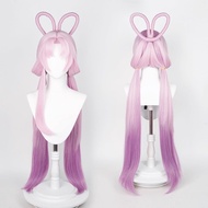 Rambut palsu Anime Honkai Rel Bintang Fu Xuan Dua Keping Bun Tersuai Menggayakan Rambut Palsu Cospla