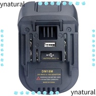 YNATURAL Battery Adapter, 18V Li-ion Battery Battery Converter, Accessories DM18M Universal Battery 