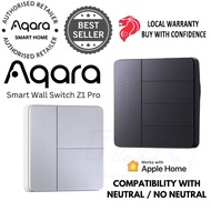 AQARA Smart Wall Switch Z1 Pro Compatibility for No/With Neutral, Apple Home, Wireless, Alexa, Googl