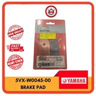 Brake Pad Kit Yamaha Genuine Part 5VXW004500 (5VX-W0045-00) (Ready Stock) FZ6N/XJ6F/XJ6N/XJ6S/FZ6S/M