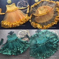 Princess Baby Gown 1-5Y 566 Free Headband( Akikah Dress,Baby Gown,Flower Girl,Party Dress)