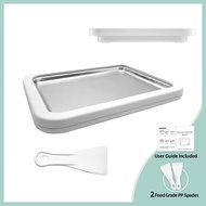 Ice Cream Yogurt Machine Stainless Steel Fried Ice Tray Compact Home Use Electric Ice Cream Maker