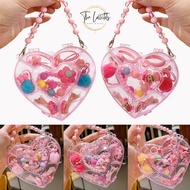Girl Kids Jewellery Gift Box Set Ring Necklace Hair Clip Accessories Bag Princess Girl Fashion Ranta