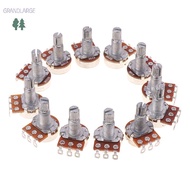 [GrandLarge] A500K B500K A250K B250K A50K B50K A25K B25K Potentiometer Splined Small Pot Electric Gu