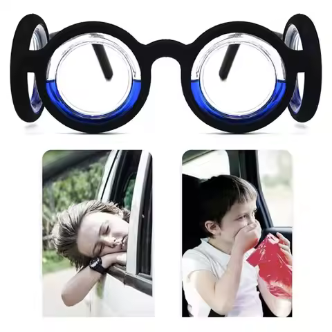 Portable Anti-Dizziness Eyewear Natural Nausea Relief Glasses for Kids Adults Carsickness Airsicknes