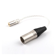 HiFi 7N OCC Silver 4.4mm Female To 4pin Balanced Male Audio Adapter Cable