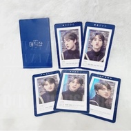 Jin BTS 5th Muster 2019 Portrait Guestbook Card Set BTS Jin Navy