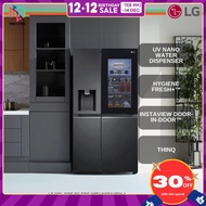 LG 635L Side-by-Side with InstaView & Door-in-Door™ in Matte Black Finish fridge - GCX257CQES