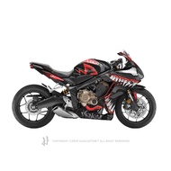 Hugsticker สติ๊กเกอร์ติดรถ สติ๊กเกอร์ CBR650R ลายเวน่อม Venom V.2 (ชุดเต็ม)