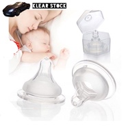 Pacifier Silicone Wide Caliber Milking Penyusuan Puting Payudara Selamat Bayi Fake Nipple Feeding Sa