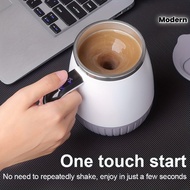 This Electric Coffee Cup Features Automatic Stirring, Multifunctionality, Temperature Display, USB C