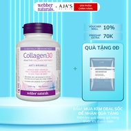 Webber Naturals Collagen 30 2500mg Bioactive Collagen Peptides 180v