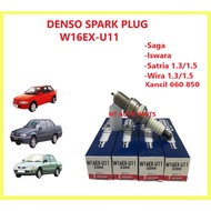 DENSO Spark Plug W16EXU11 / W16EX-U11-Proton Saga OLD Iswara Wira 1.3/1.5 Satria Kancil toyota nissa