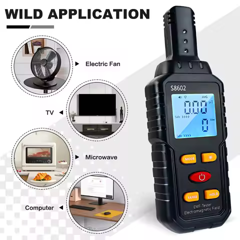 3 in 1 EMF Meter Electromagnetic Field Radiation Detector EMF Tester for Home EMF Detector Ghost Hun