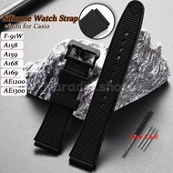 18mm Silicone Watchband for Casio F-91W/A158/A159/A168/A169/AE1200/1300 for Classic Small Square for