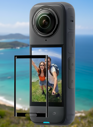 Protective film for Insta360 X4 and Insta360 X5 screens.  Filem pelindung untuk skrin Insta360 X4 da