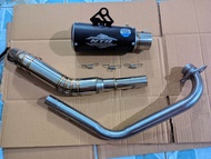 Silincer knalpot ORIGINAL NTR Racing Performance Gp2 Black Coating inlet 50mm. Free stiker + pir.