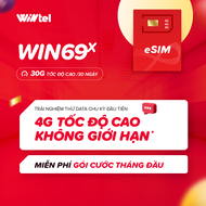 Sim chưa kích hoạt - SIM 4G Wintel Win69X - Sim Data Tốc Độ Cao