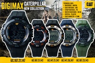 นาฬิกาCaterpillarแท้ นาฬิกาข้อมือดิจิตอลของแท้ยี่ห้อ CAT รุ่น DigiMax สายยาง ระบบจับเวลา ไฟLED กันน้