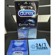 (1 Piece) Durex Extra Time Condoms Condom Kondom Lelaki 安全套 避孕套 Love Sex for longer lasting pleasure