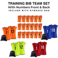 Trident Training Bib Football Hockey Team Sport Mesh Bib Jaring Net Kain Lubang High Performance Bib