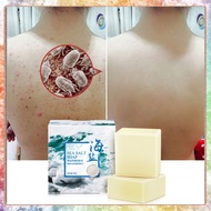 Natural goat milk sea salt mite removal soap wash face to remove mite sulfur soap men and women clean handmade soap