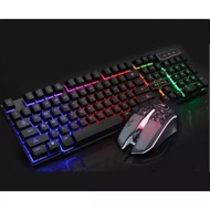 DJOne1910 USB Rainbow Backlight PC Combo Keyboard + Mouse