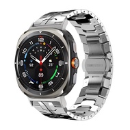 สำหรับ Samsung Galaxy Watch ultra 47mm สายรัดข้อมือโลหะผีเสื้อสำหรับ Samsung Watch ultra LTE 47mm สร
