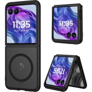 DUEDUE for Motorola Razr Plus 2025/2024 Case, Moto Razr 50 Ultra 5G Case Magnetic, Protective Cover 