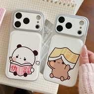 Funny Grudge Book Cartoon phone case for iPhone 17/16/Pro Max/15Plus/14/13/12/11/Metallic Coated Lea