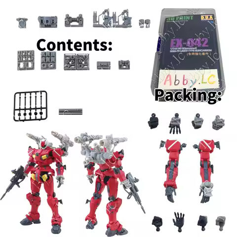 for HG 1/144 RGM-79 Light-type Guncannon Anubis EX-042 RESIN Backpack Duo Magnum Thrusters Hand Cove