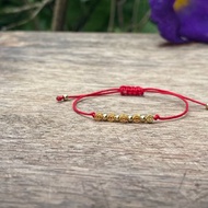 轉運小金幣手鏈。純銀錢幣珠、幸運招財、極細手鍊