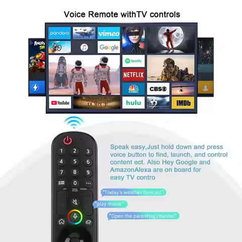 Universally Voice Remote Replacement for Lg 2022 Oled Qned for Lg Smart Tv for Magic Remote Mr22Gn w