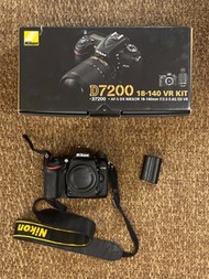 Nikon D7200 單機身 二手 APS-C 單眼相機 含電池 背帶 外盒