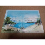 pantai peranginan Ms miniature sheets stamp malaysia MNH port Dickson batu ferringhi beach