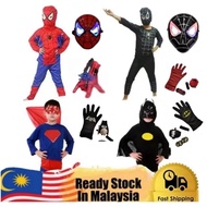 Costume Superhero Kids Mask Glove Accessories (Spider, Hulk, Captain)