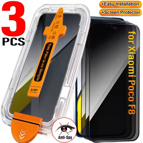 Anti-spy Screen Protector with Easy Installation For POCO F8 Pro/F8 Ultra Privacy Tempered Glass for