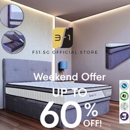 F31Queen German  Hydraulic FREE INSTALL Furniture storage bed  headboard  Storage Bed 3ft/3.5ft/5ftS