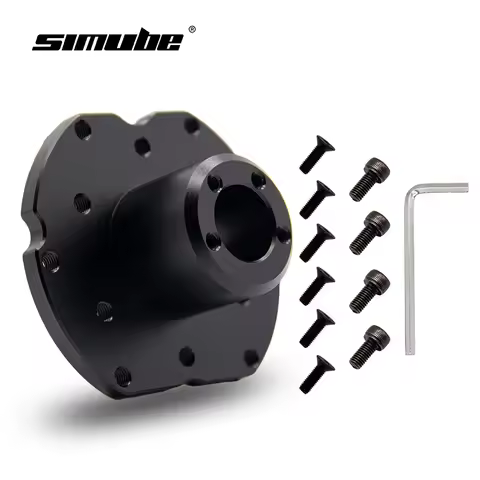 Simube Adapter for upgrading older Fanatec steering wheels from QR1 to QR2 compatibility - Compatibl