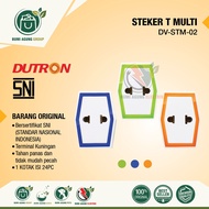 DUTRON Steker Arde T Multi Warna Colokan Cabang 3 SNI