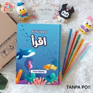 Iqro Book Free Name and Photo Installation 1-6 Volumes / Custom Millennial Iqra Various Children's C