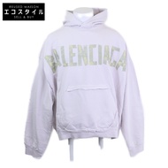 Balenciaga 【Like New/Domestic Authorized Dealer/23SS】744441 T0VB1 Tape Type Ripped Pocket Hoodie Tap