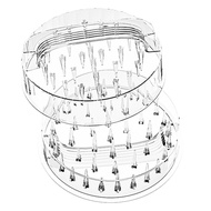 Handheld Chicken Shredder ToolClear Chicken Breast Shredder Meat Shredder Machine with Detachable Er