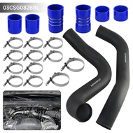 3" Intercooler Pipe & Boot Kit For 1999.5-2003 Ford 7.3L F250 F350 Powerstroke V8 Turbo Diesel Black
